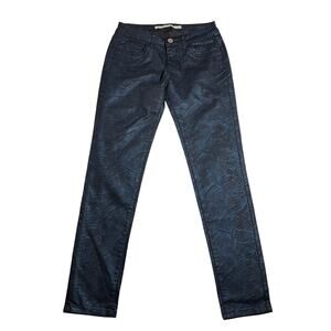 Romeo & Juliet Couture Snake Print Stretch Skinny Jeans Size 27 Trendy Rock